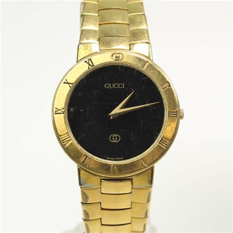 gucci 18k gold plated watch|Gucci gold watch sale.